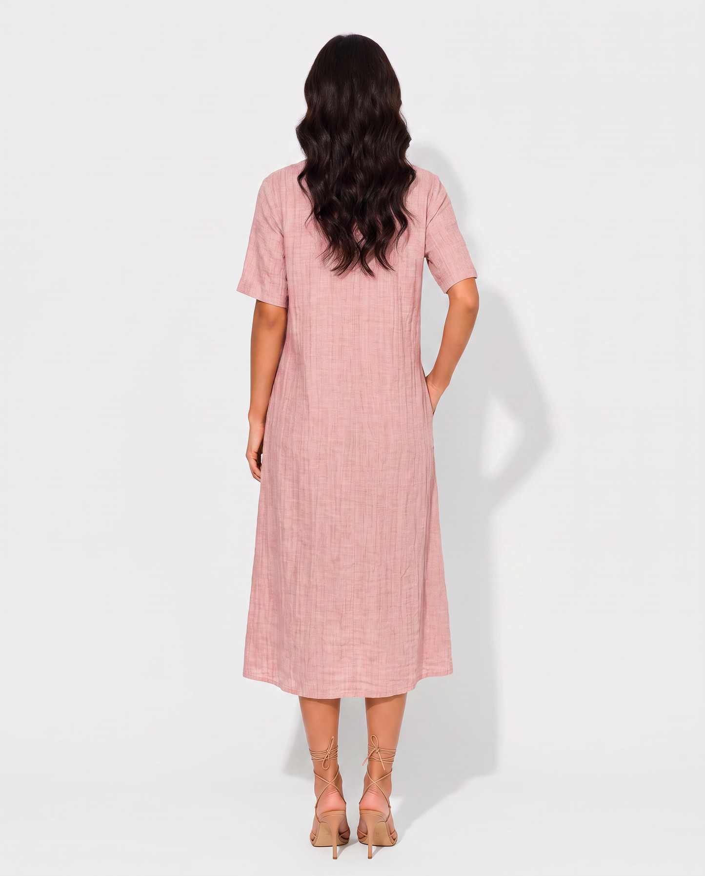 Virelle | Robe Midi Fluide Femme Avec Poches