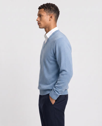Virelle | Pull Col V Homme En Maille