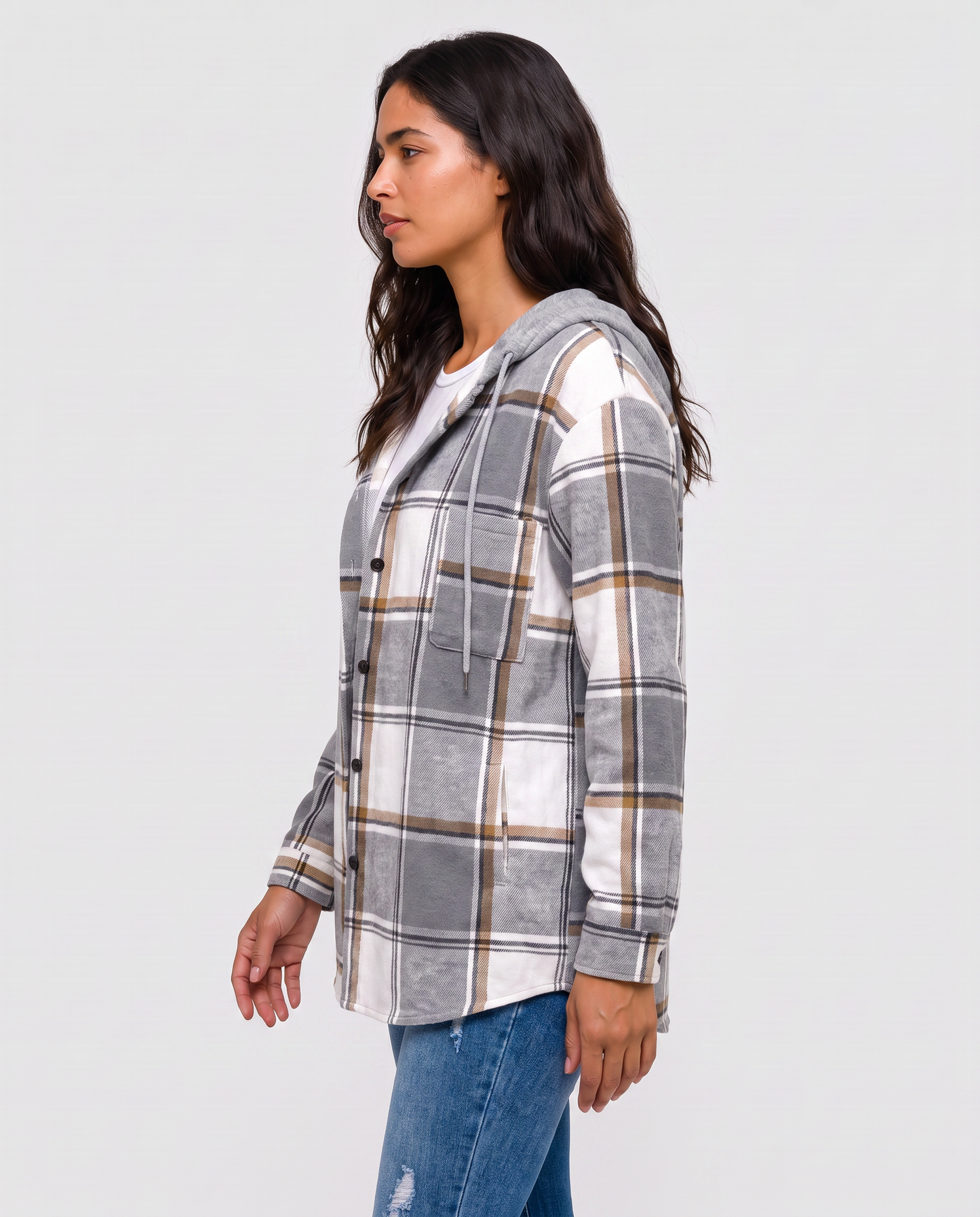Virelle | Veste À Carreaux Avec Capuche