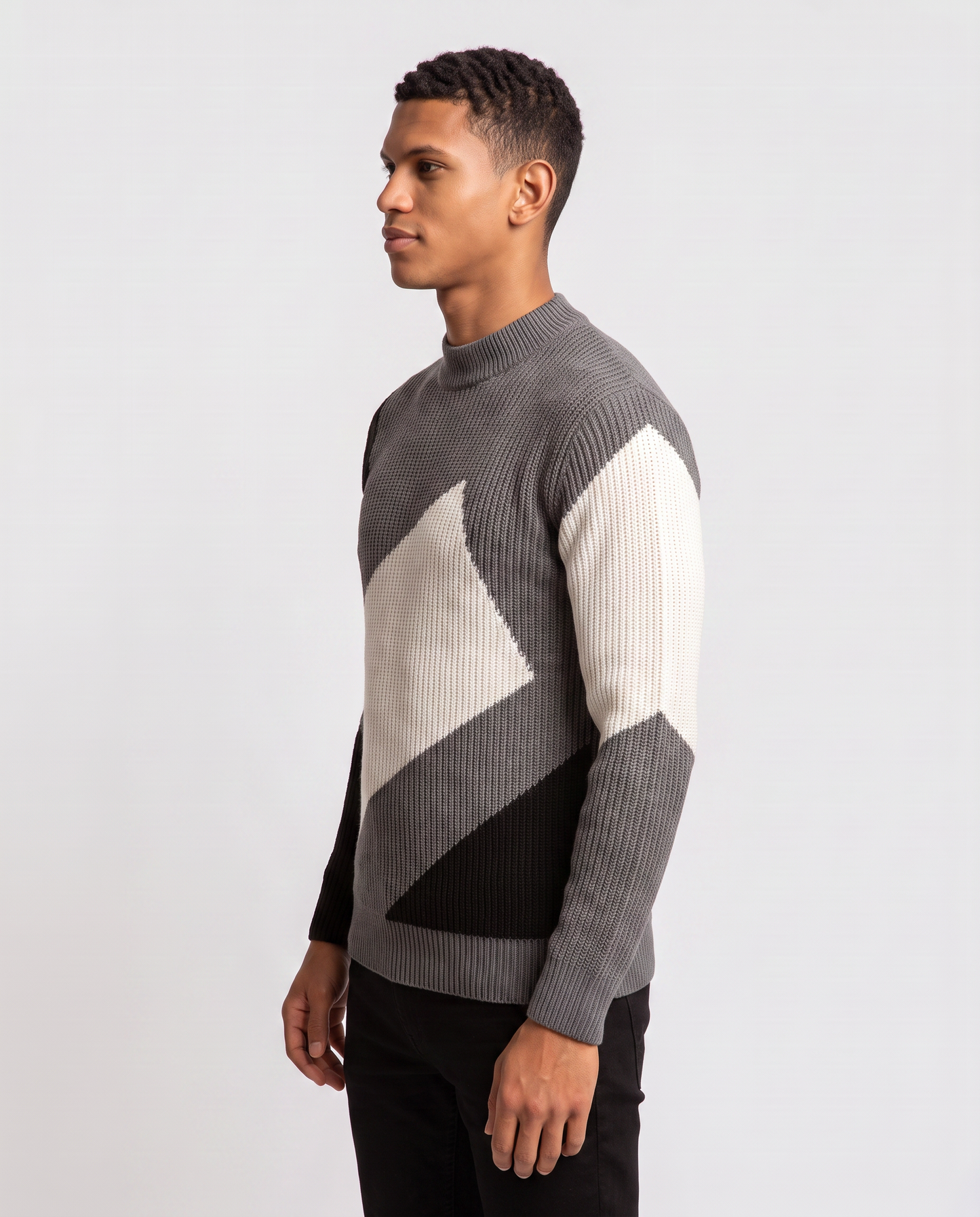 Virelle | Pull Homme En Maille À Motifs