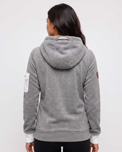 Virelle | Sweat Demi-Zip À Capuche Cargo Femme