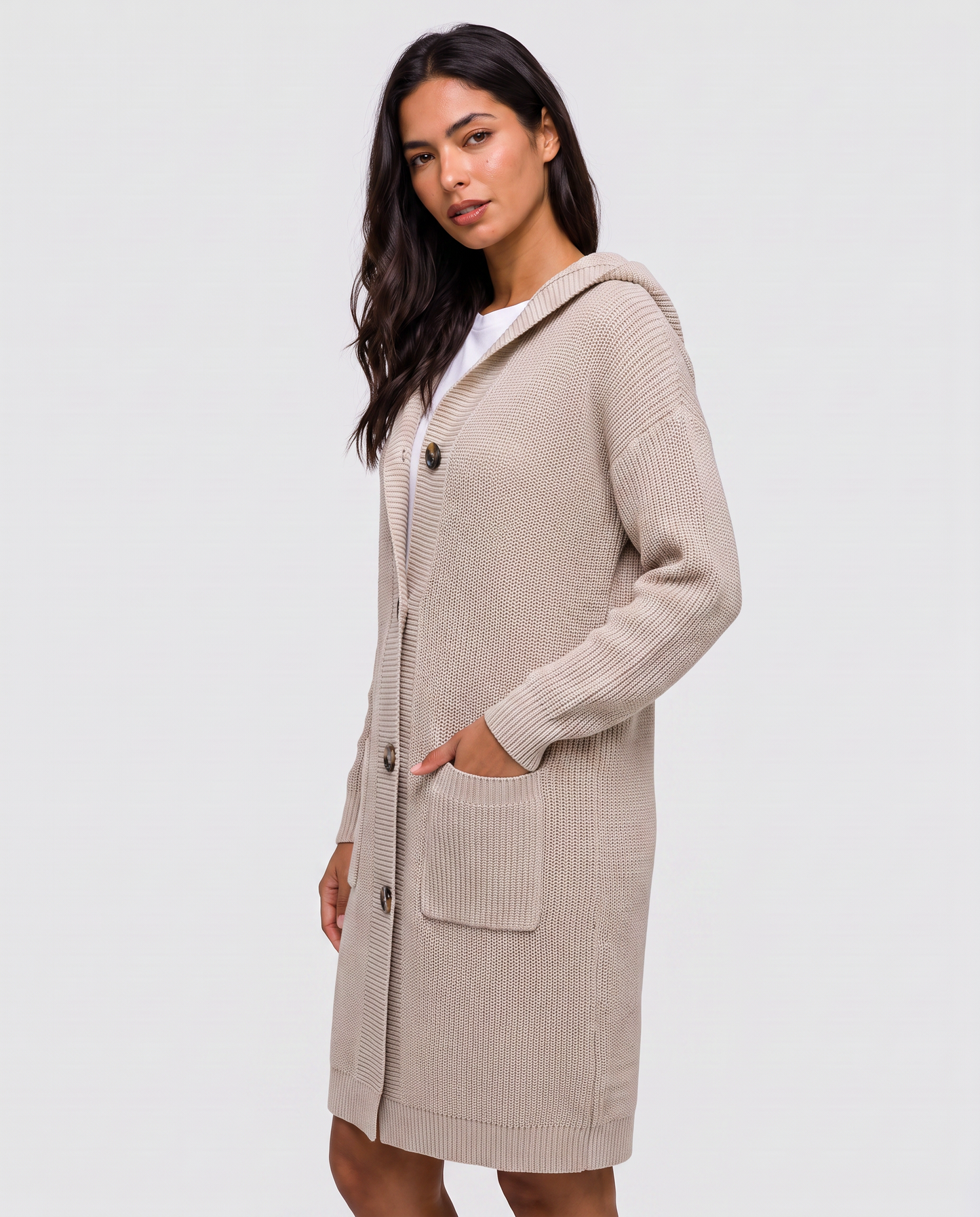 Virelle | Cardigan Long Boutonné Femme