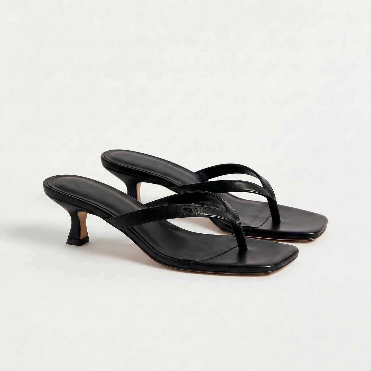 Virelle | Sandales Femme à Petit Talon et Bout Carré
