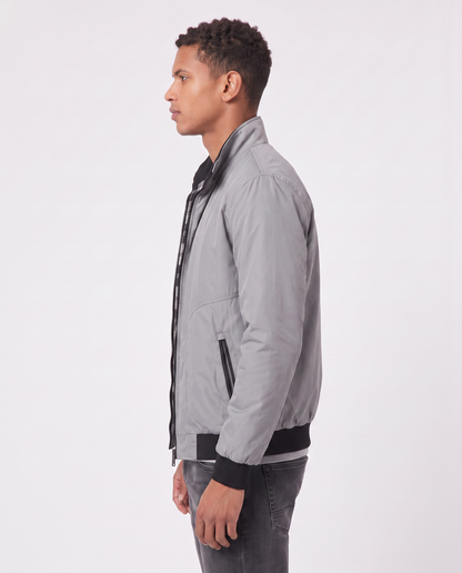 Virelle | Veste Bomber Homme - Gris Clair