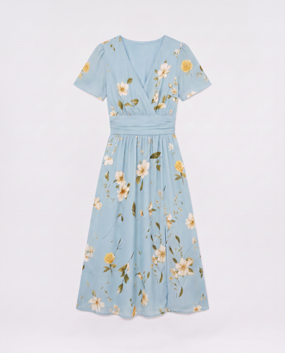 Virelle | Robe Midi À Col V