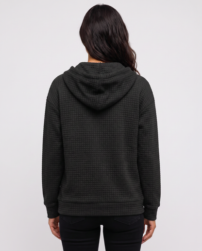 Virelle | Hoodie Zippé Texturé Femme