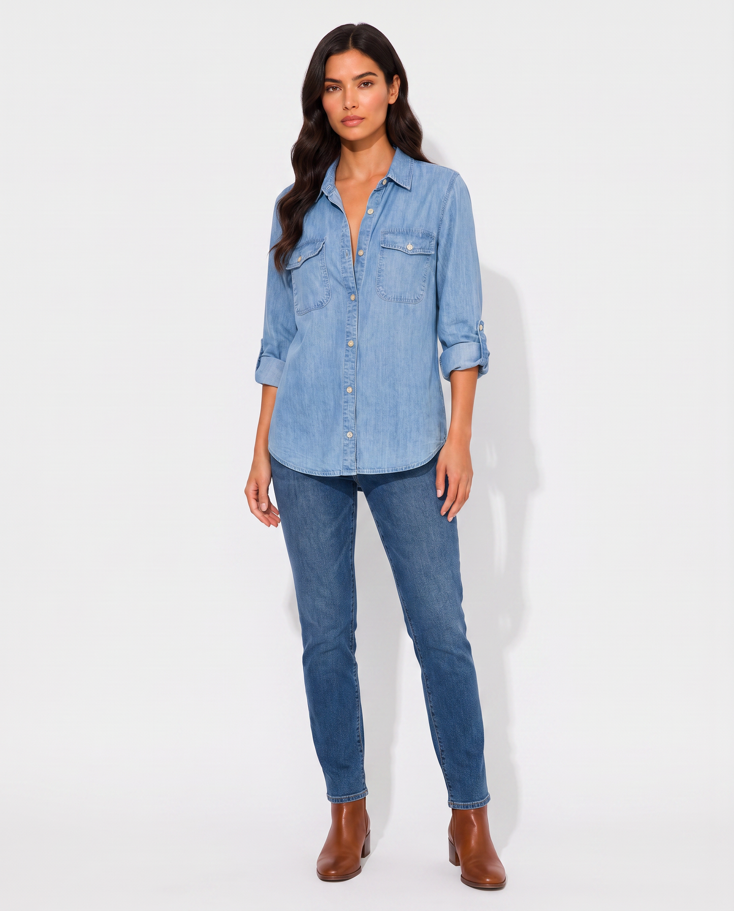 Virelle | Chemise En Jean À Coupe Décontractée