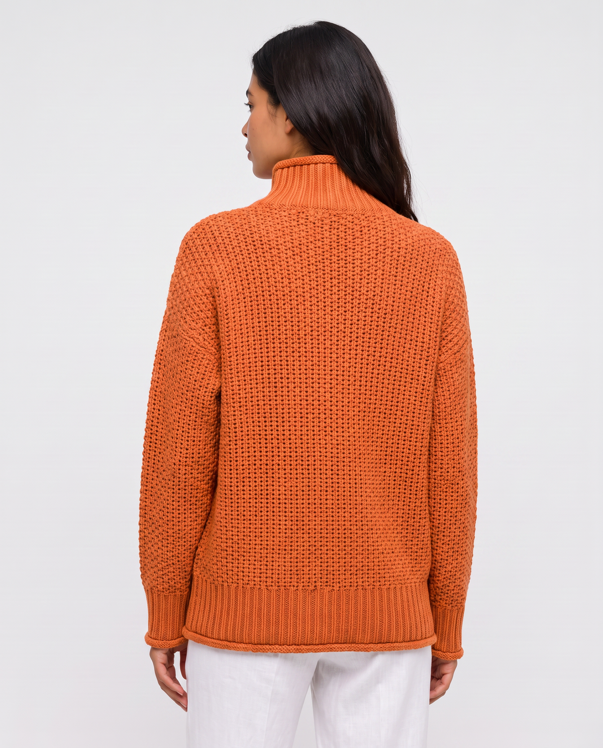 Virelle | Pull Col Roulé En Maille Épaisse