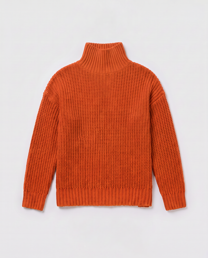 Virelle | Pull Col Roulé En Maille Épaisse