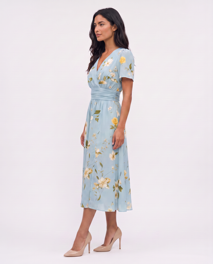 Virelle | Robe Midi À Col V