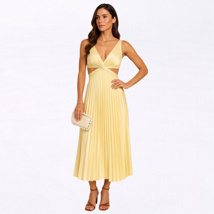 Lisana | Robe Maxi Plissée
