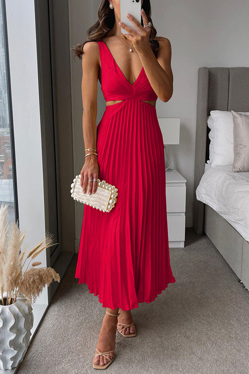 Lisana | Robe Maxi Plissée