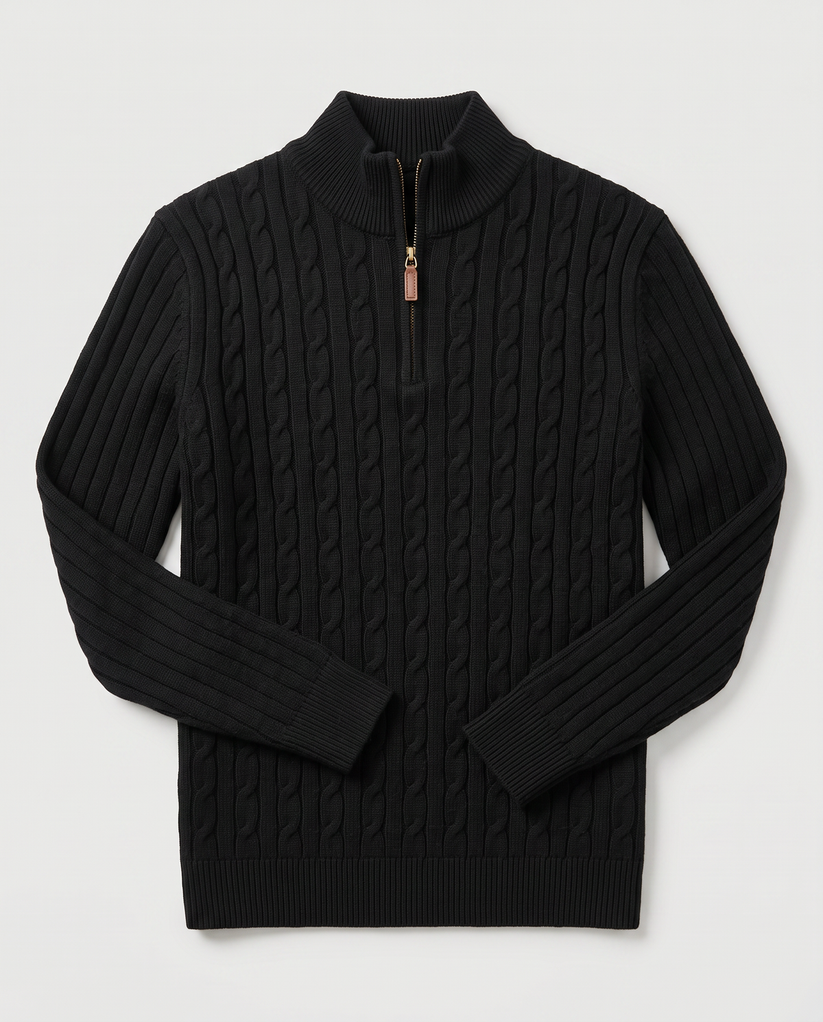 Virelle | Pull Homme Torsadé à Col Zippé