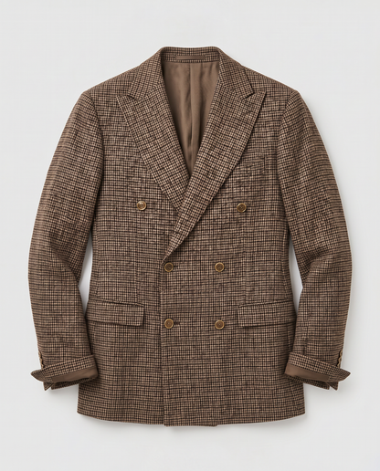 Virelle | Blazer Croisé Homme en Tweed