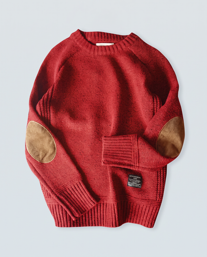 Virelle | Pull Homme Col Rond avec Coudières
