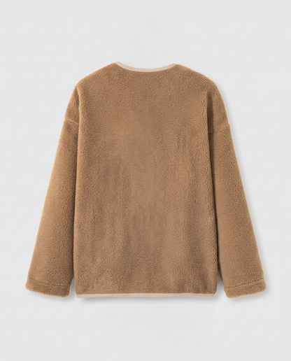 Virelle | Veste Teddy Femme à Boutons