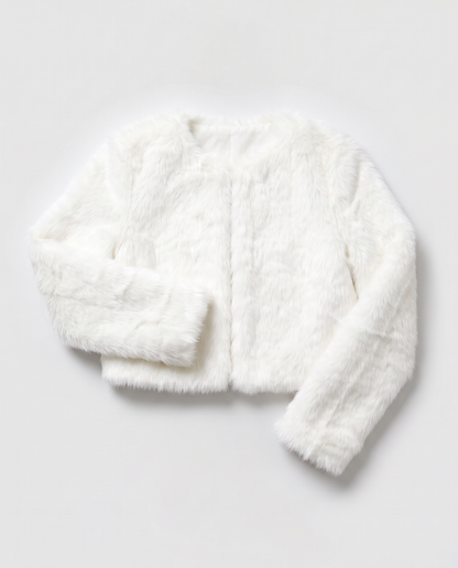 Virelle | Veste Courte Femme Effet Fourrure