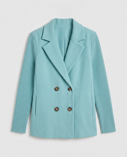 Virelle | Blazer Maille à Manches Côtelées Femme