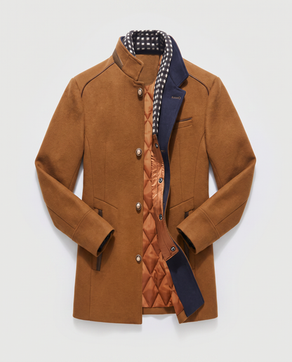 Virelle | Manteau Homme Hiver à Col Montant