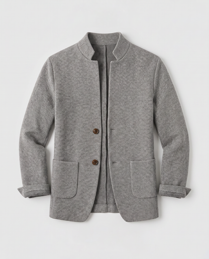 Virelle | Blazer Homme en Maille à Col Montant