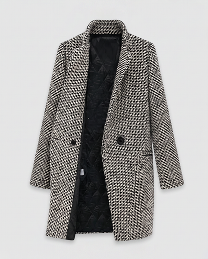 Virelle | Manteau Pied-de-Poule Femme