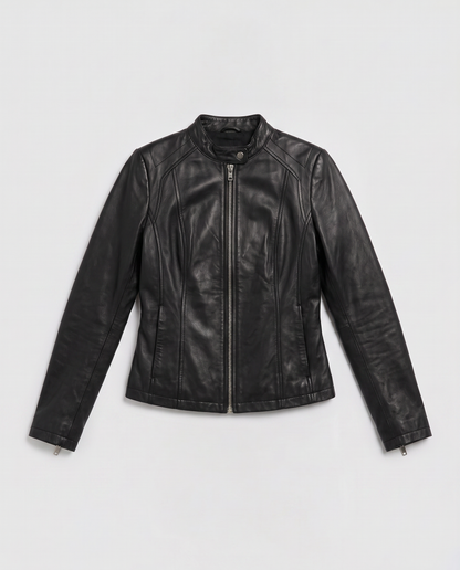 Virelle | Veste Ajustée Femme Cuir