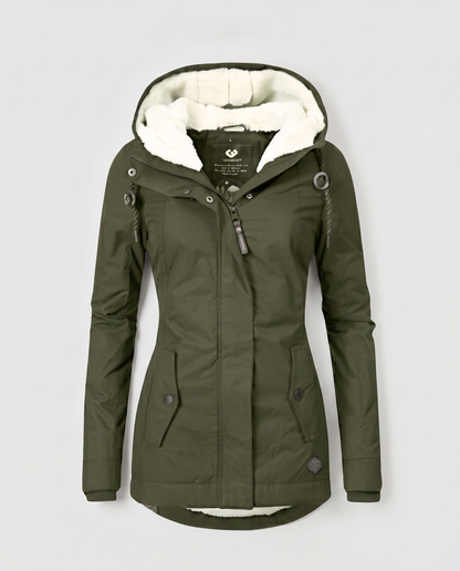 Virelle | Parka Femme Hiver à Capuche Doublée