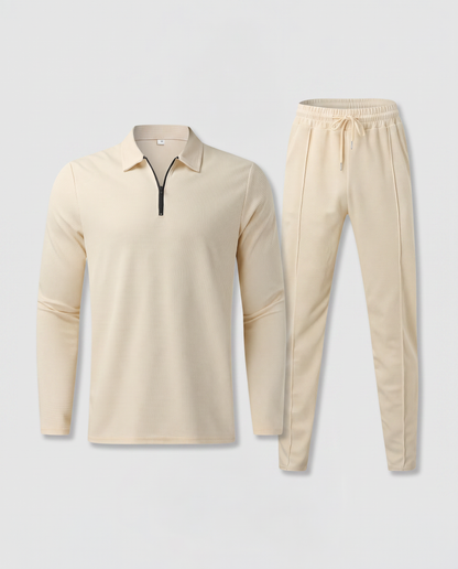 Virelle | Ensemble Homme Waffle Demi-Zip