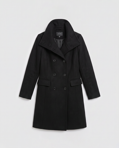 Virelle | Manteau Femme Mi-Long à Col Montant