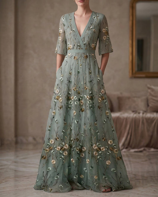 Amara | Robe Fleurie Élégante