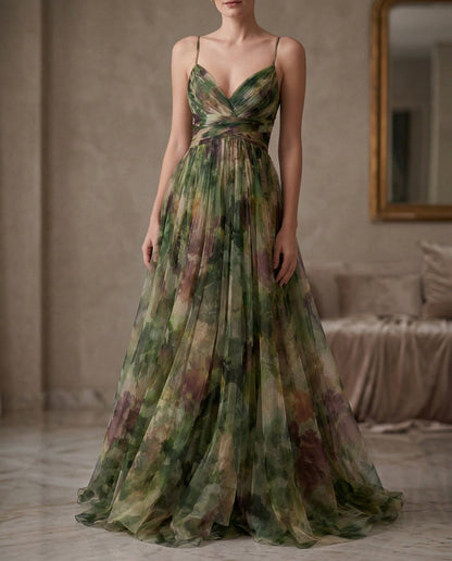 Lisora | Maxi-robe Chiffon Florale
