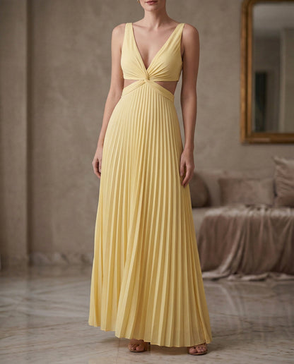 Lisana | Robe Maxi Plissée