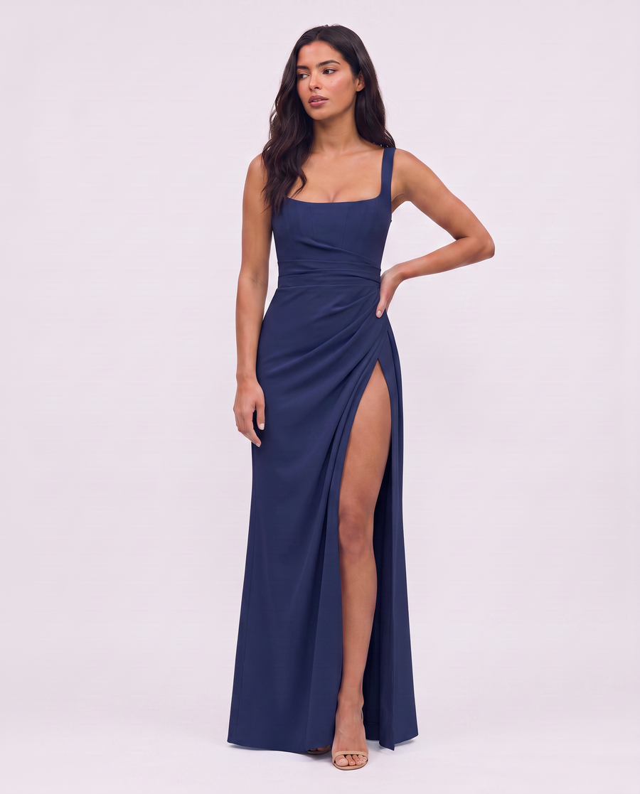 Virelle | Robe Maxi Corset Fendue