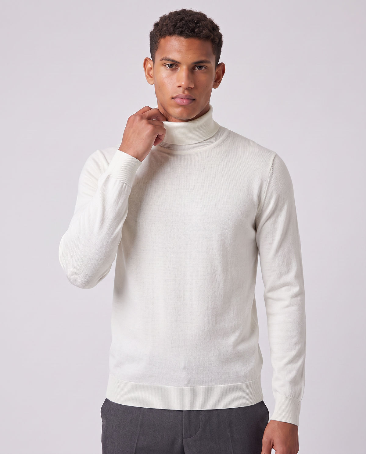 Virelle | Pull Col Roulé Homme en Maille
