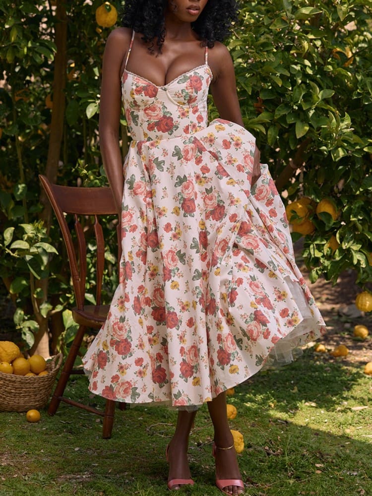Fiorine | Robe Midi Élégante