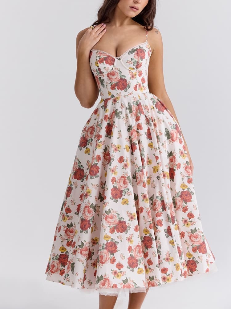 Fiorine | Robe Midi Élégante