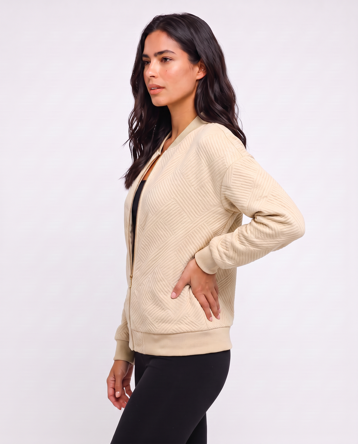 Virelle | Bomber Léger Femme Zippé
