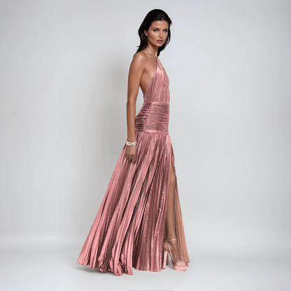 Amelix | Robe Halter Péridot Lumineux