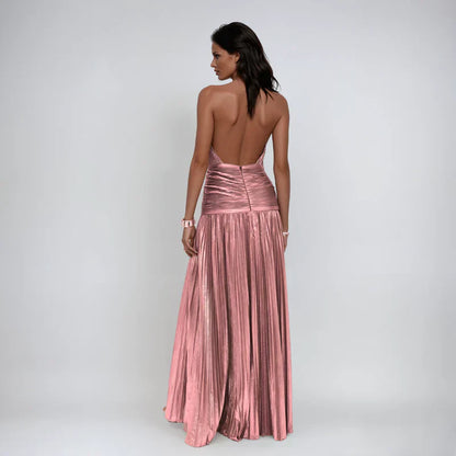 Amelix | Robe Halter Péridot Lumineux