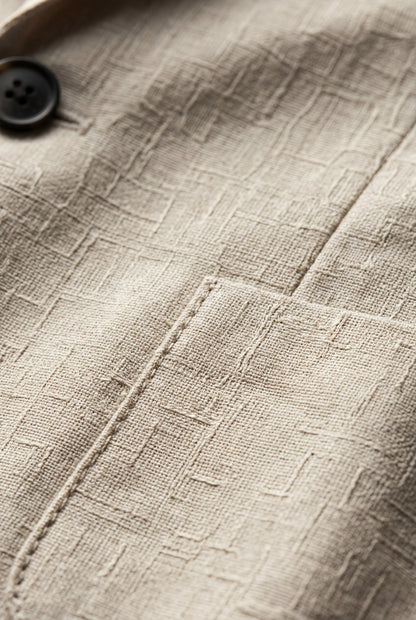 Virelle | Blazer Homme Beige Texturé