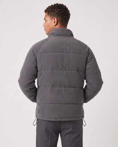 Virelle | Veste Homme Matelassée en Velours Côtelé