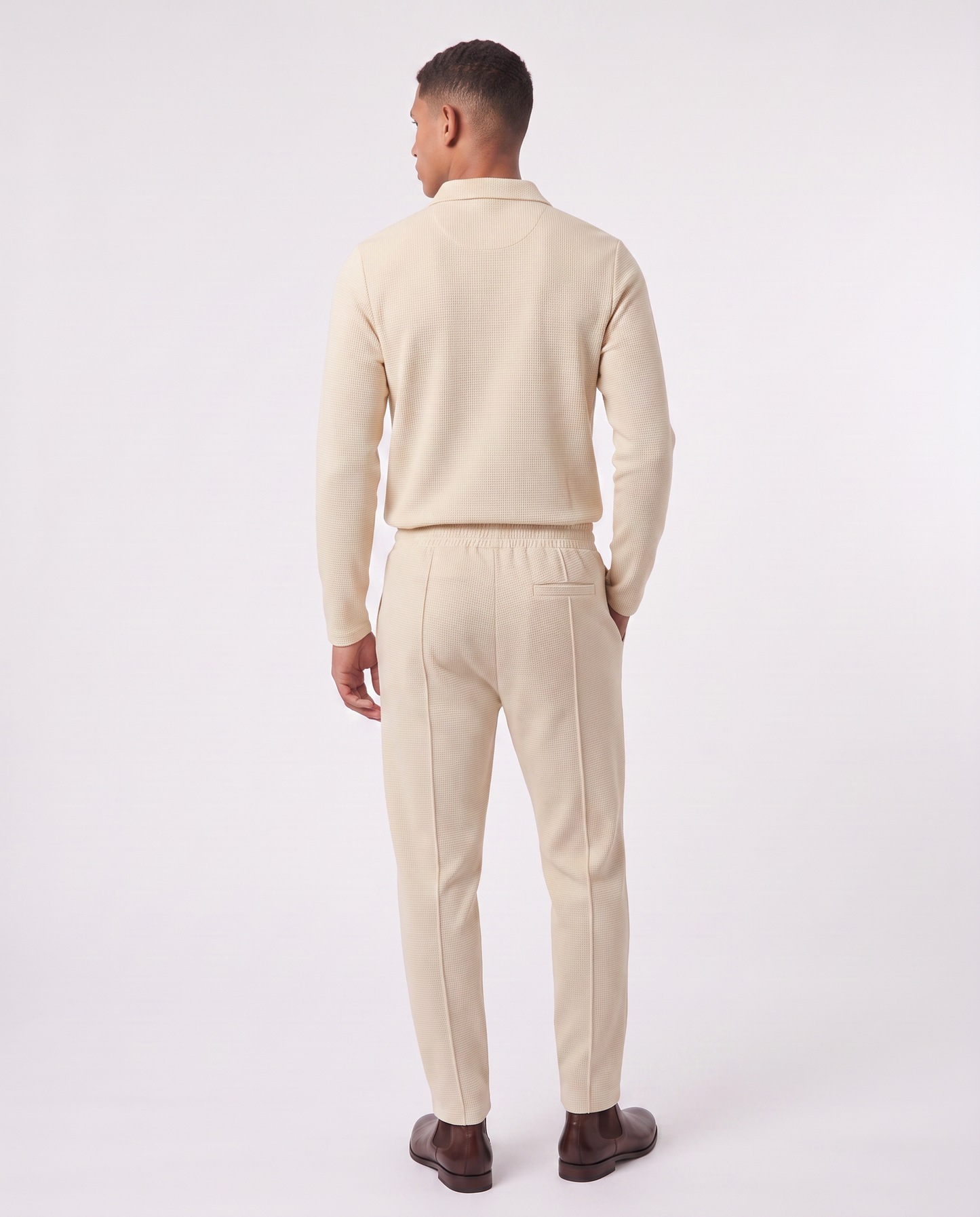 Virelle | Ensemble Homme Waffle Demi-Zip
