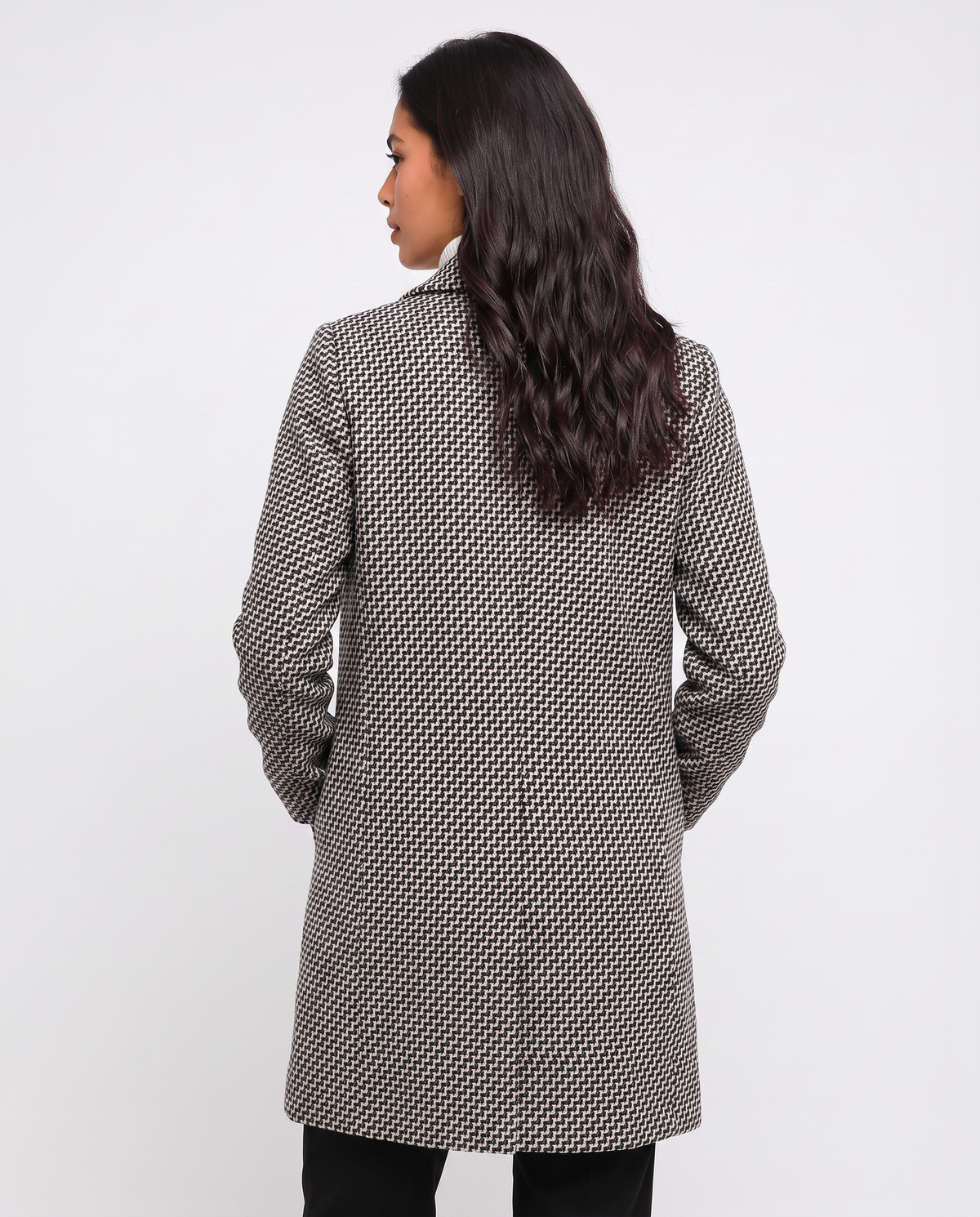 Virelle | Manteau Pied-de-Poule Femme