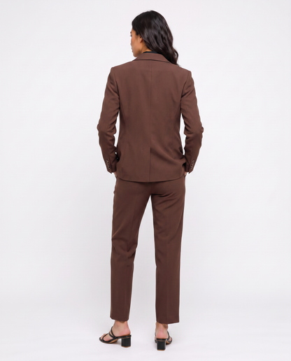 Virelle | Tailleur Femme 3 Pièces Marron
