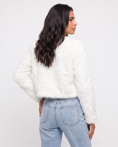 Virelle | Veste Courte Femme Effet Fourrure