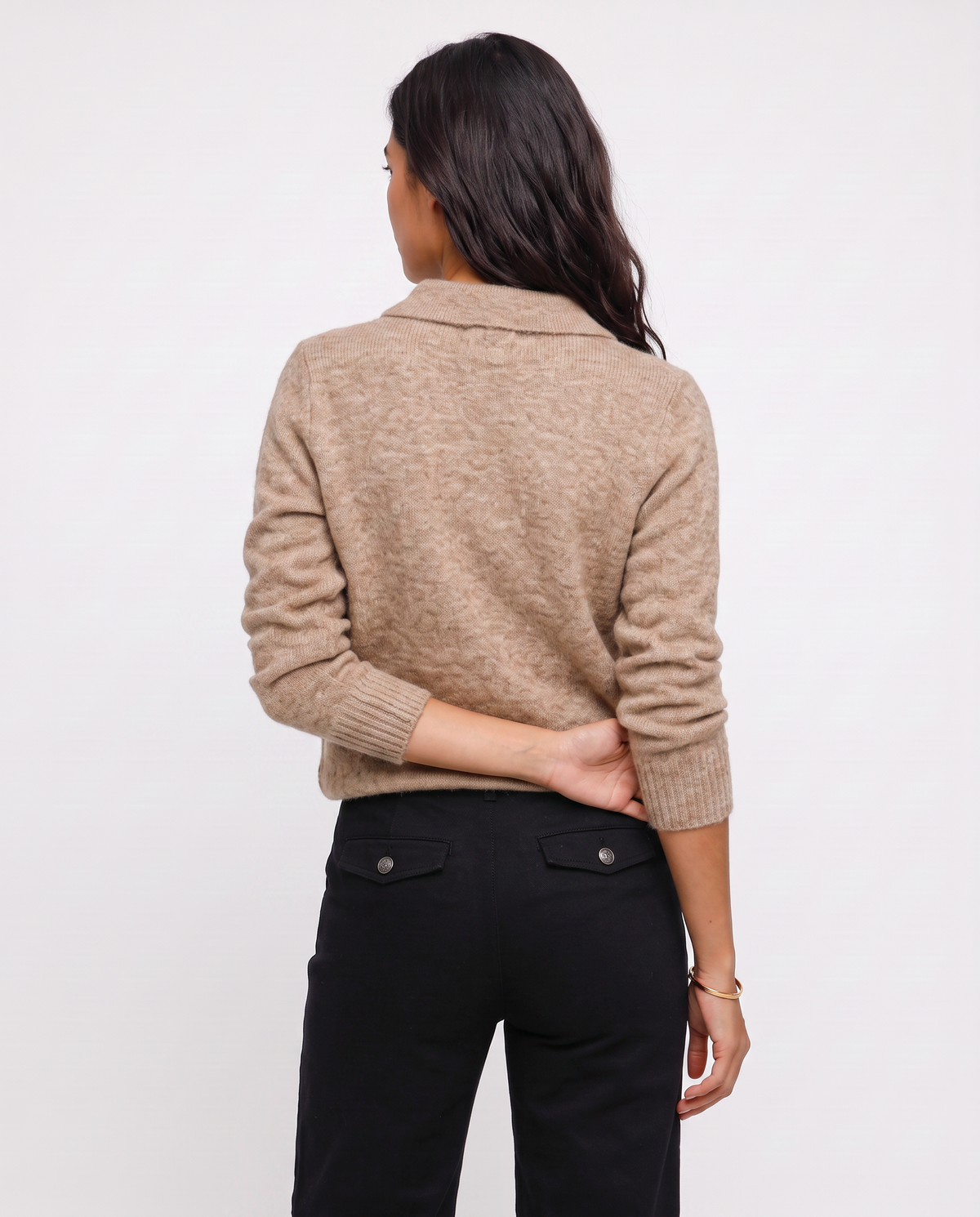 Virelle | Cardigan Femme à Col Chemise Boutonné