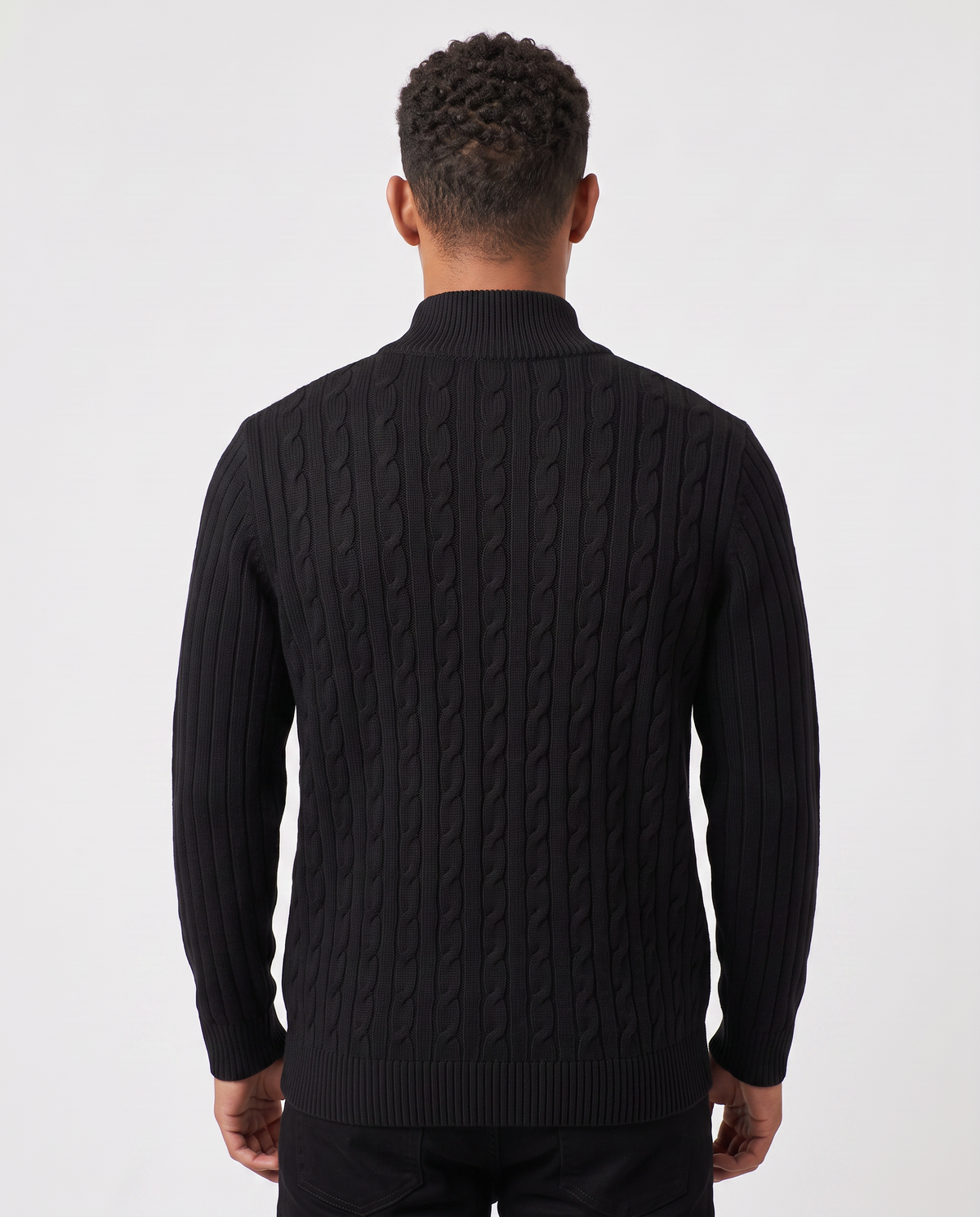 Virelle | Pull Homme Torsadé à Col Zippé