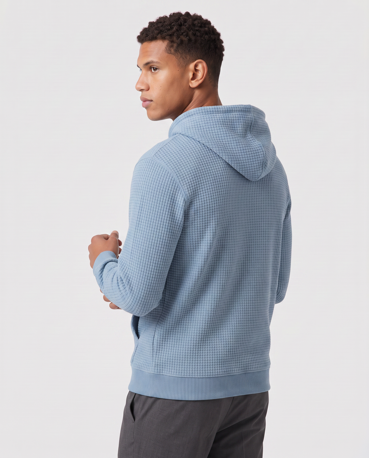 Virelle | Sweat Gaufré à Capuche Homme