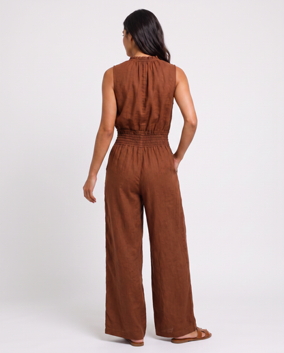 Virelle | Combinaison Femme Sans Manches à Jambes Larges