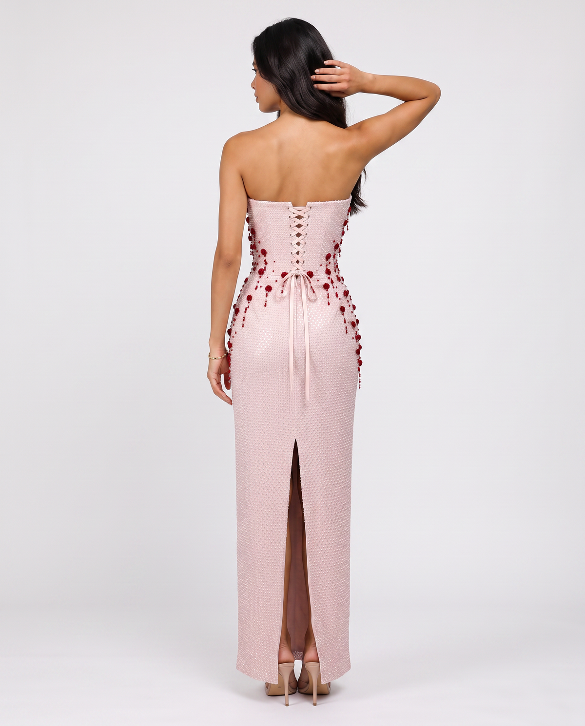 Virelle | Robe Maxi Bustier Femme à Sequins